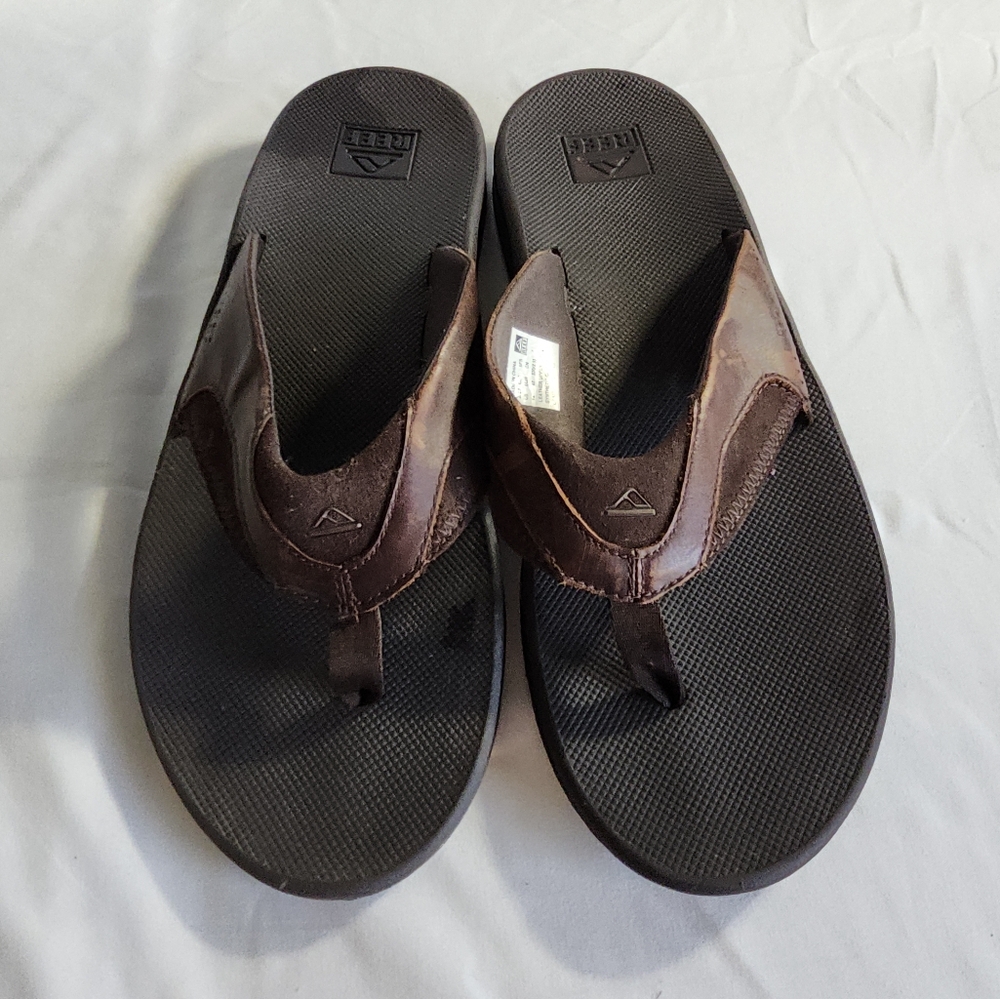 New Reef Fanning Men's 14 Sandals With Bottle Opener Thong Sandals